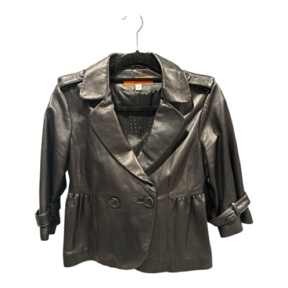 Cynthia Steffe Super Soft Black Leather Jacket M